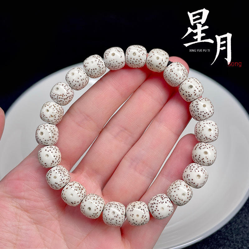 Fengshui Taoism Star and Moon Bodhi Bracelet - Wisdom Enhancement, Stress Relief, Natural Prayer Beads