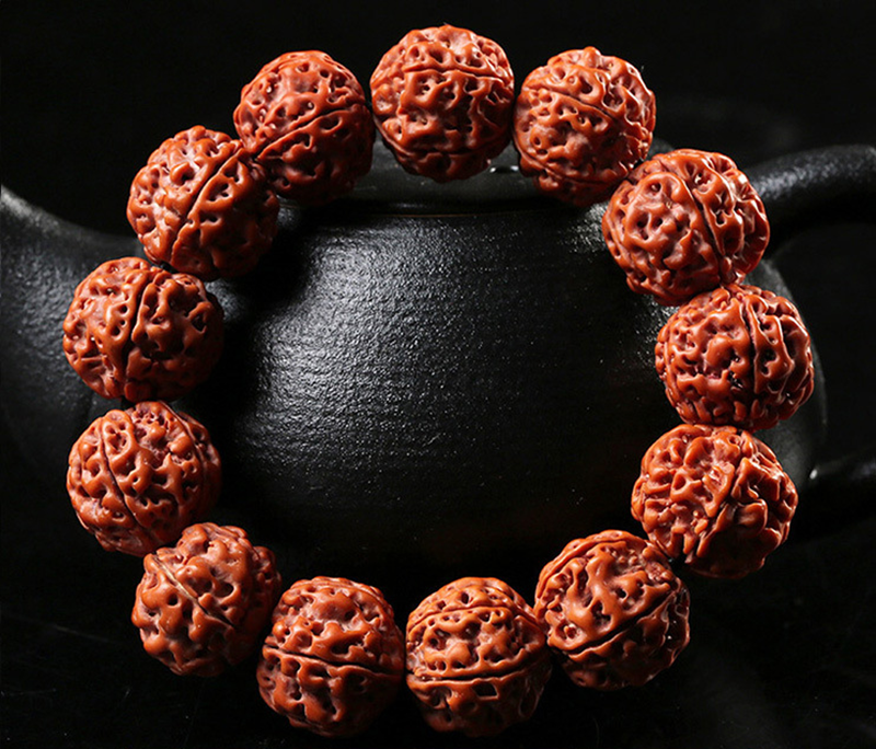 Fengshui Taoism Rudraksha Bracelet - Amulet, Strength Enhancement, Wisdom Boost