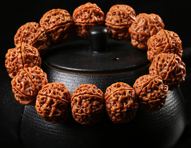 Fengshui Taoism Rudraksha Bracelet - Amulet, Strength Enhancement, Wisdom Boost